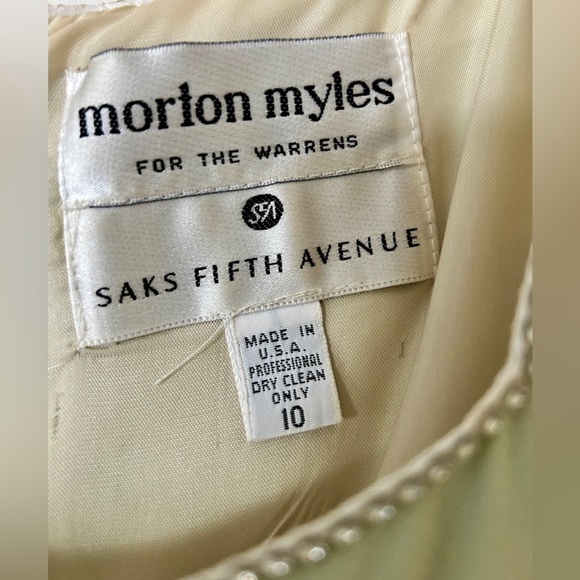 Vintage 70s Mint Green Jumpsuit & Crop Jacket: Saks Fifth Ave Palazzo Pants sz10 - Picture 12 of 17